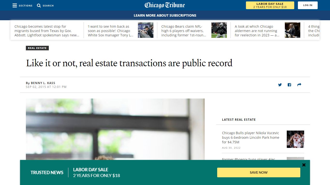 Like it or not, real estate transactions are public record