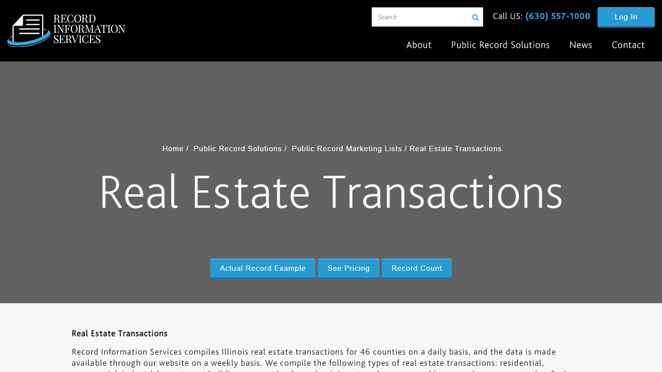 Record Information Services – Illinois Real Estate